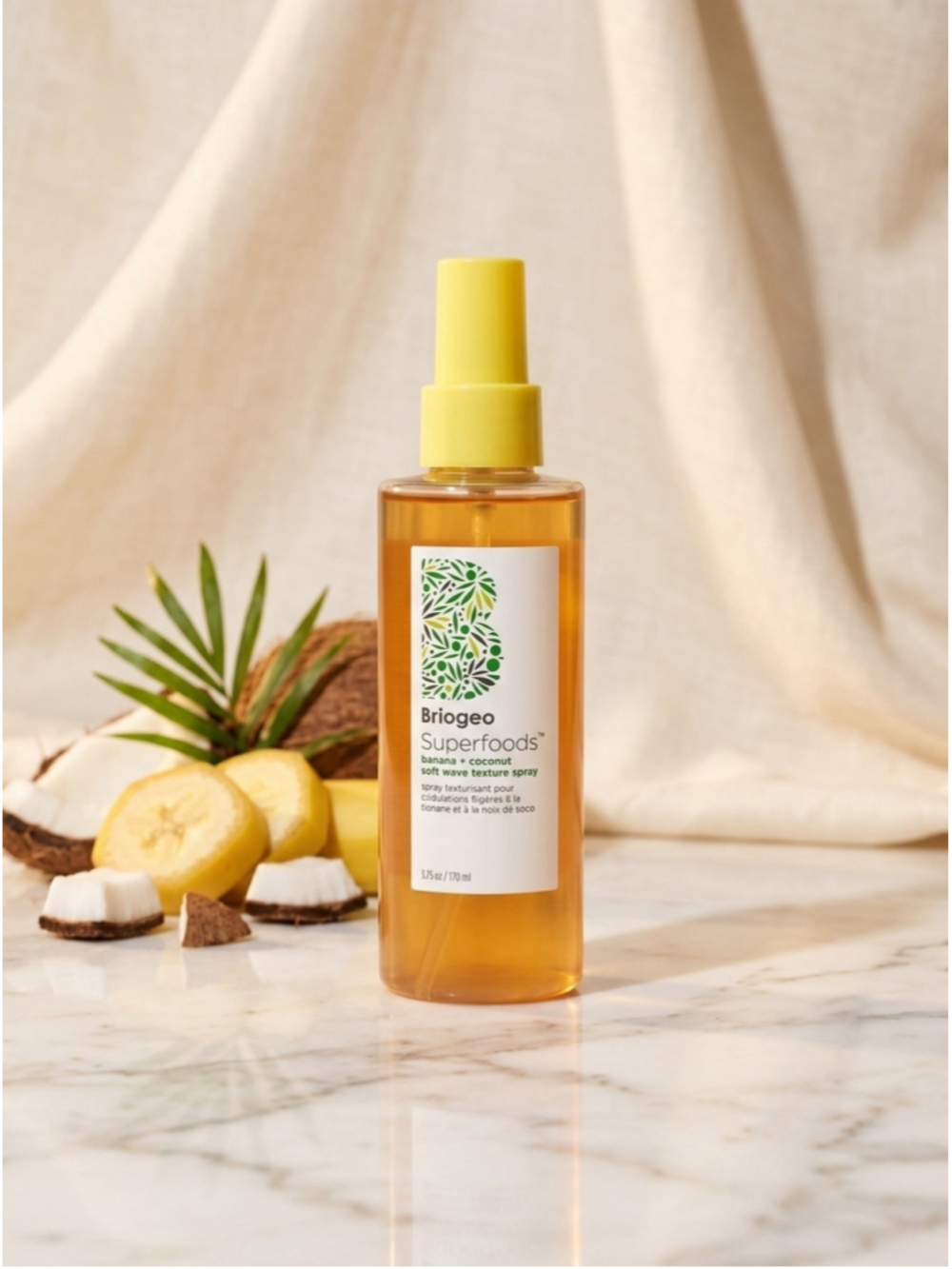 Briogeo SuperFoods Banana & Coconut Soft Wave Texture Spray - 5.75 fl oz 170 ml
